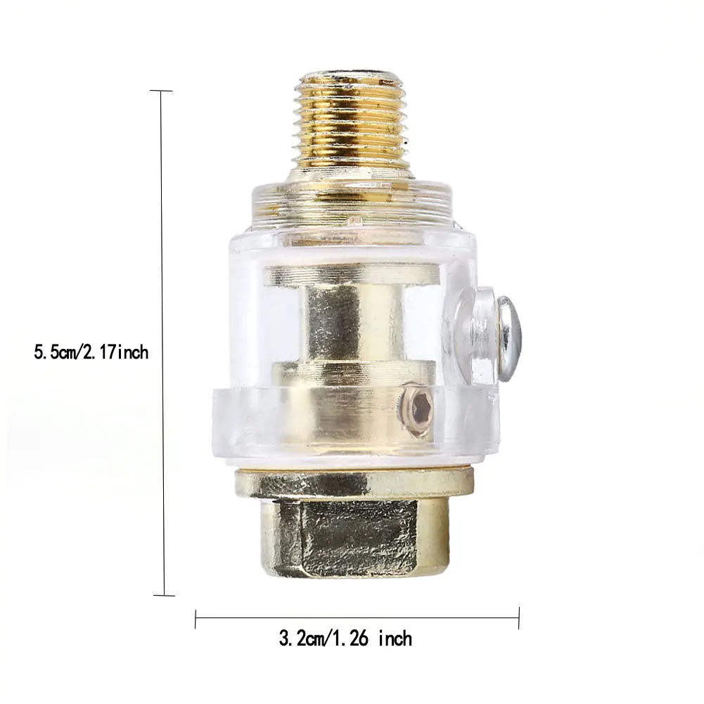 

1/4 Inch Port In-Line Oiler Lubricator For Pneumatic Tool And Air Tool Compressor Pipe Hose Oiler Automatic Oiling With Filter