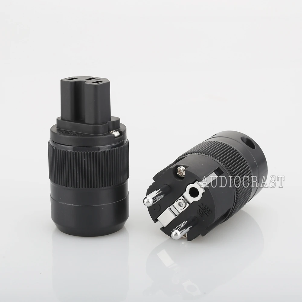 VB0109 High End родием EUR Schuko EU Мощность Plug& IEC разъем