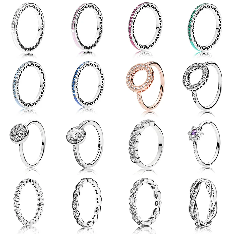 16 видов стилей новинка фиолетовые кольца с цветком красочное масло серебряный