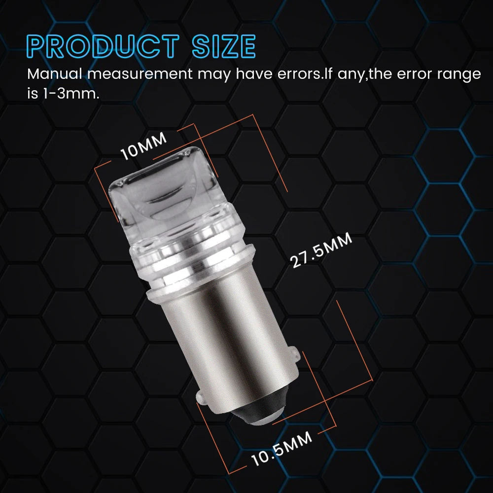 Оптовая! 100X 6V 6.3V AC DC Неполярная светодиодная лампа BA9S T4W T11 53 57 1895 1891 64111 для пинбола