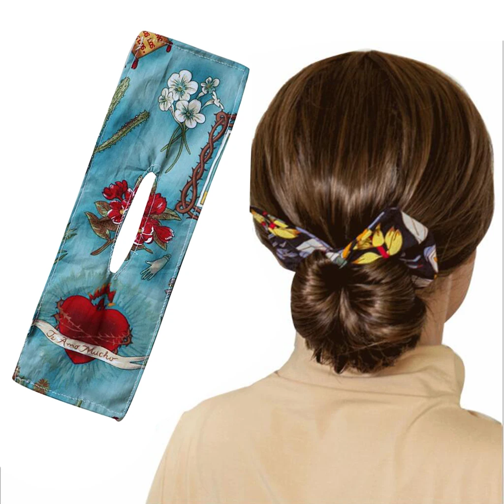 

Ловкие булочка модные резинки для волос для женщин летние узлом проволочный ободок для волос головной обруч, легко и удобно носить с собой