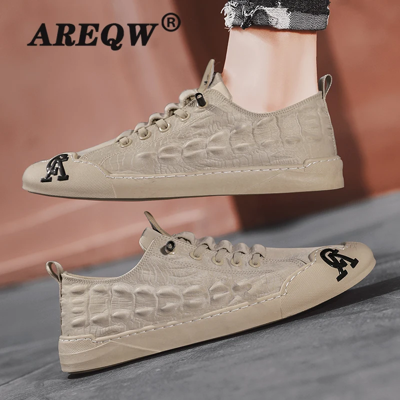 

Men Mesh Sneakers Fashion Lightweight Breathable Vulcanize Shoes Lac-Up Comfortable Walking Sneaker