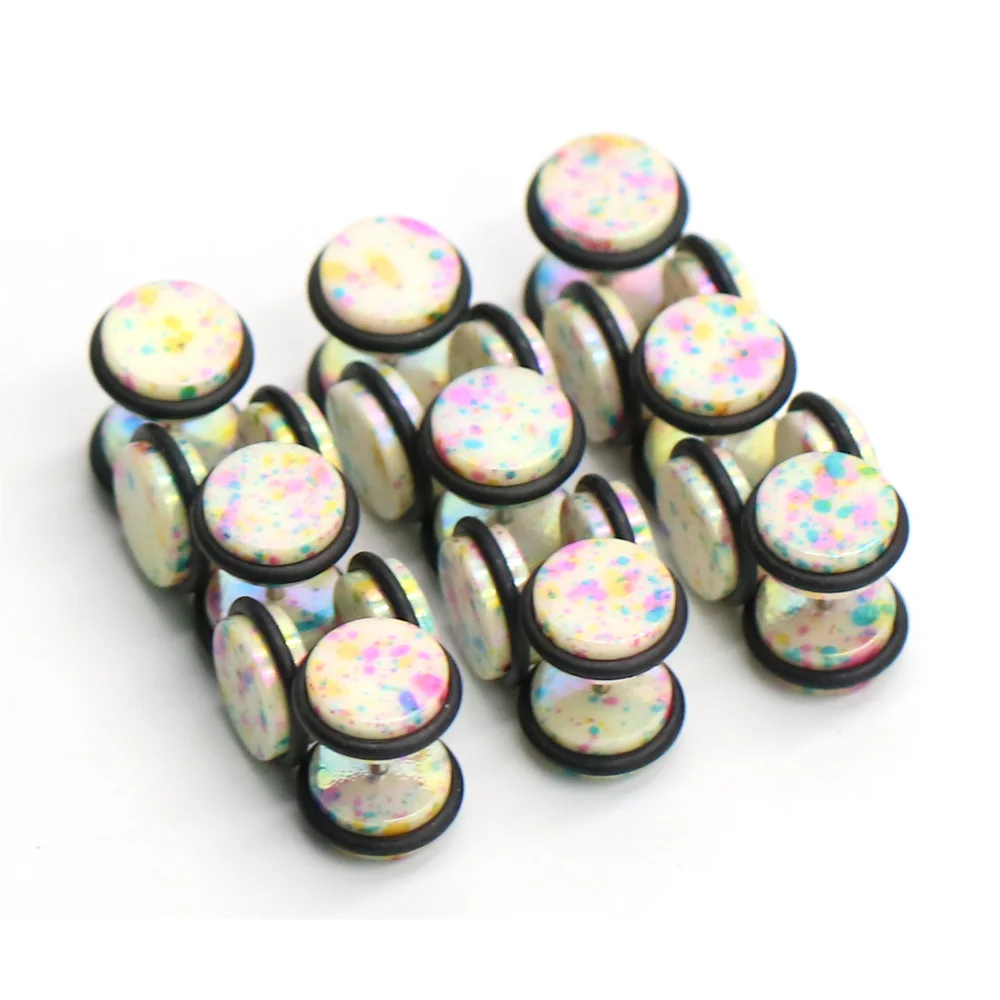 1 шт. поддельный растягиватель для ушей Эспандер пирсинга тела акриловый винт