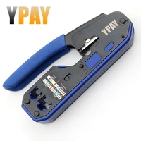ypay rj45 crimping tools pliers network cable crimper wire stripper cutter ethernet clip tongs rg45 cat6 cat5e cat5 cat3 rj11