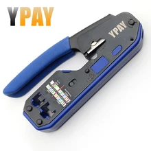 YPAY RJ45 crimping tools pliers network cable crimper wire stripper cutter ethernet clip tongs RG45 cat6 cat5e cat5 cat3 RJ11