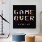 Абстрактный граффити игра над плакатом печать на стене картины для гостиной Искусство граффити буквы холст печать