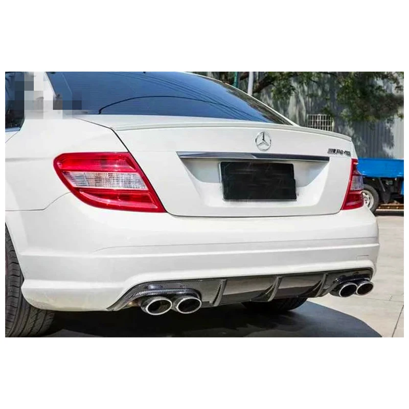 Диффузор заднего бампера спойлер для Mercedes Benz C Class W204 C63 AMG C300 Sport Sedan купе 2008 2011 из