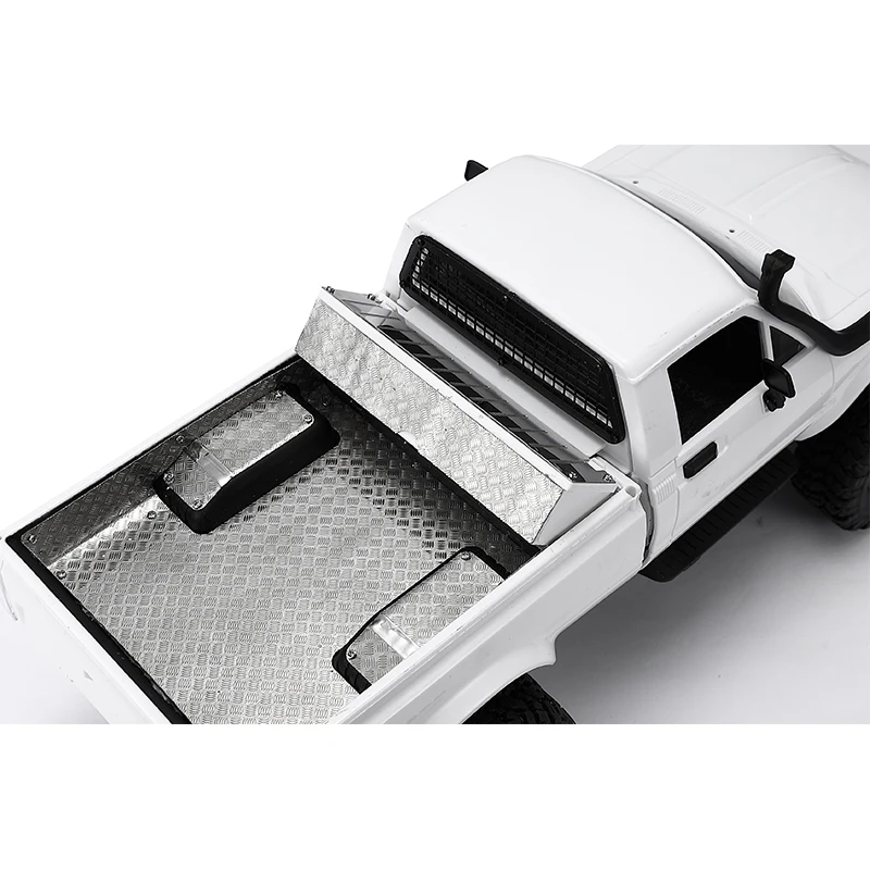 

for WPL C24 C24-1 Metal Rear Trunk Decorative Board Anti-Slip Skid Plate 1/16 RC Car Upgrade Parts Accessories