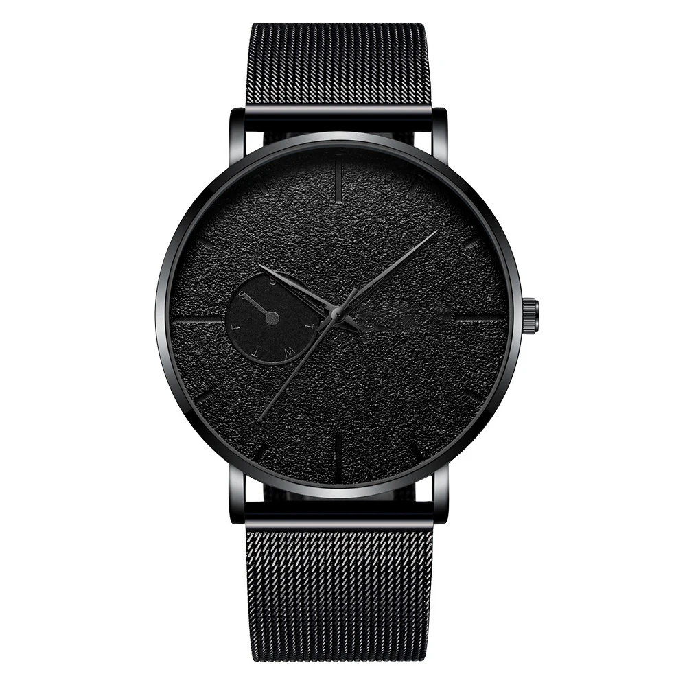 Кнопка батарея Повседневная Циферблат Круглый автоматический для мужчин часы