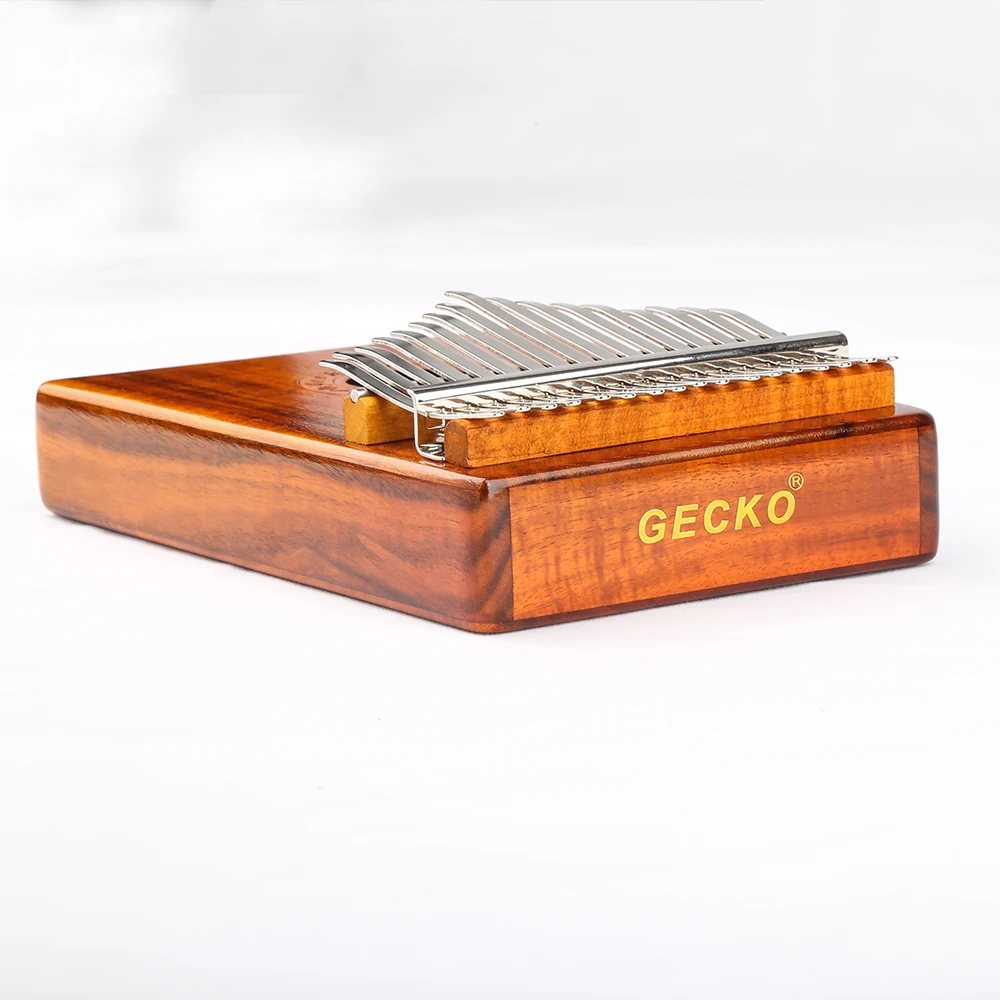 GECKO Kalimba 17 клавиш из акации (KOA) пианино для большого пальца и EVA
