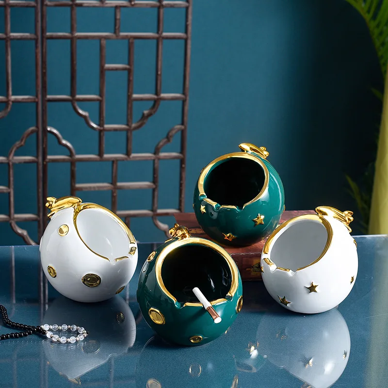 

Скандинавская Бытовая Керамическая пепельница, аксессуары, домашняя гостиная, настольные украшения, магазин рукоделия, украшение для отел...