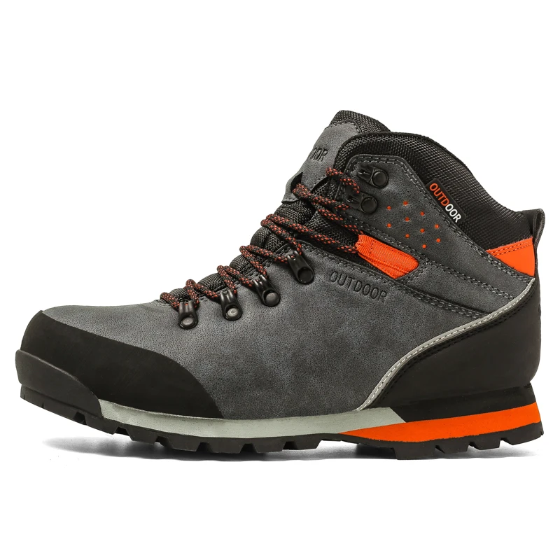 Мужские треккинговые ботинки Водонепроницаемые кожаные обувь для альпинизма и