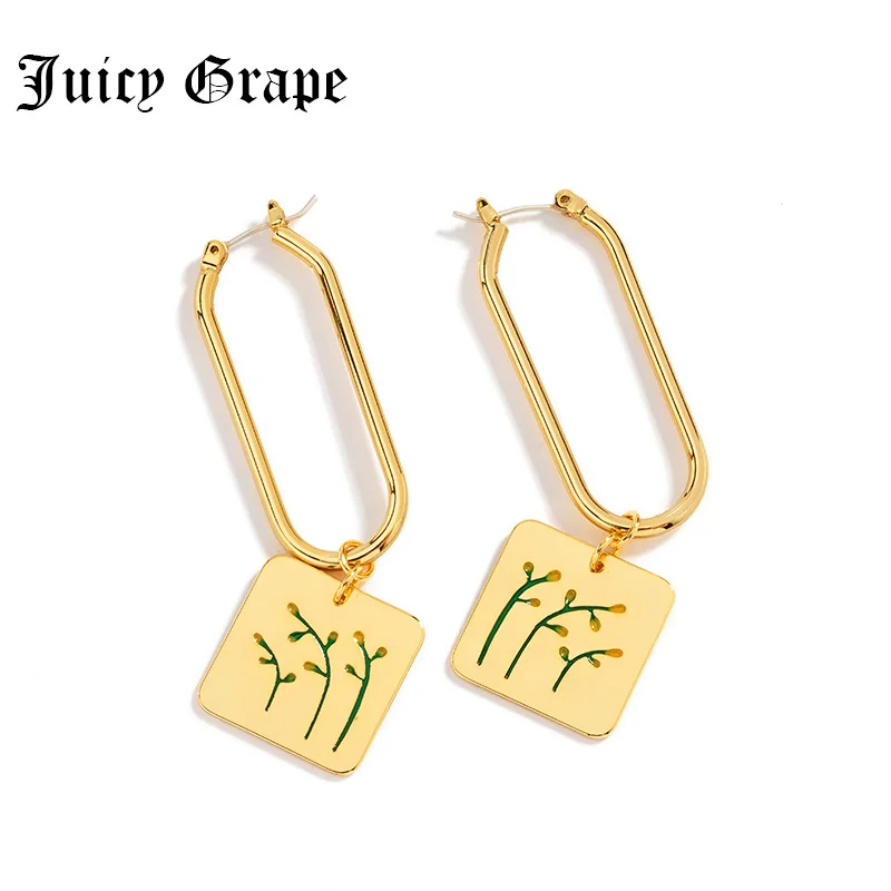Женские Геометрические серьги с французским замком Juicy виноград новинка 2019 |