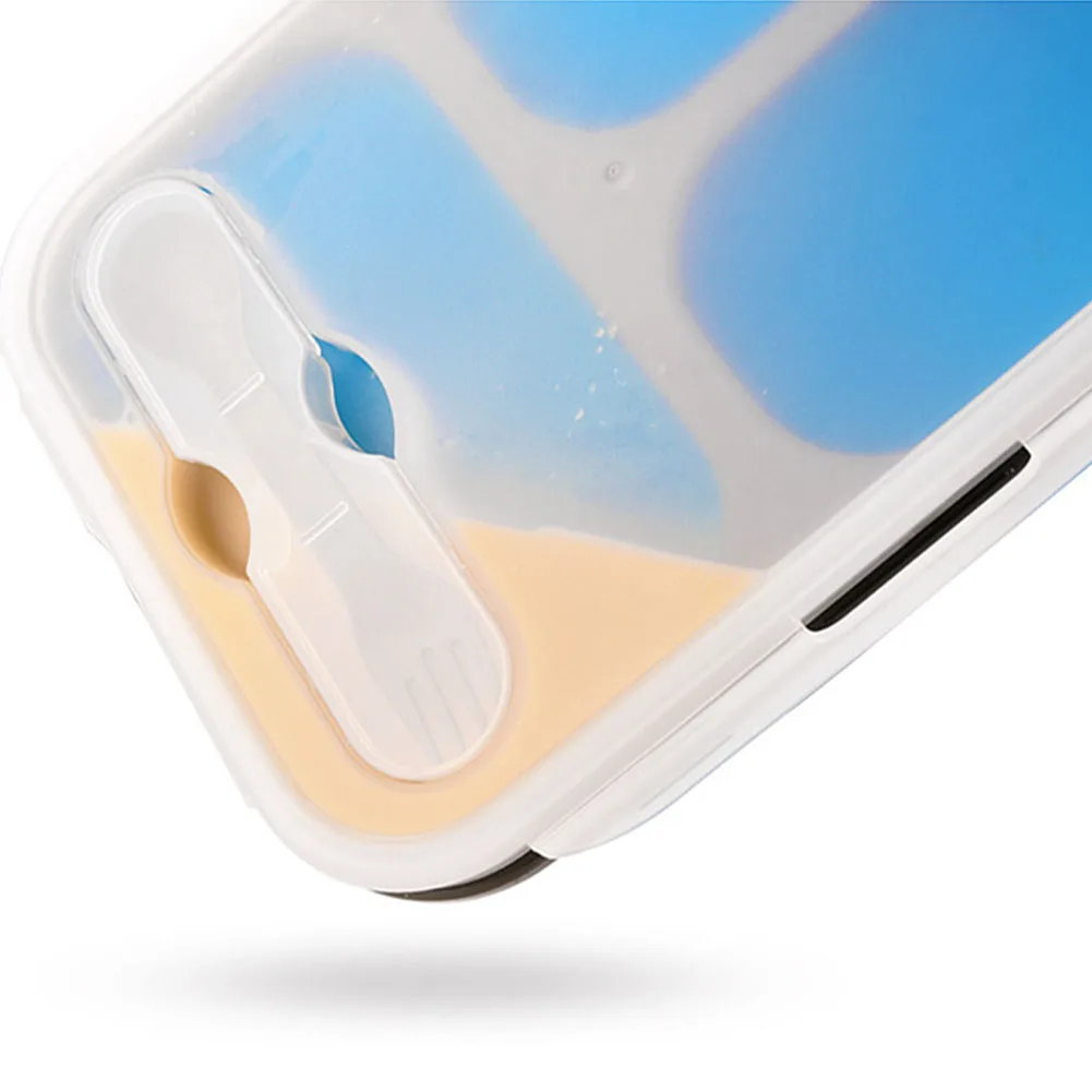 1100 мл с крышкой для хранения пищи путешествий компактный Мягкий силикон