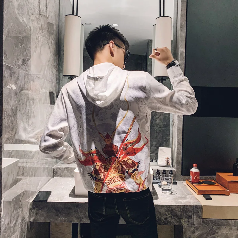 Осенние куртки Корейская куртка-бомбер для мужчин в стиле хип-хоп приталенная с