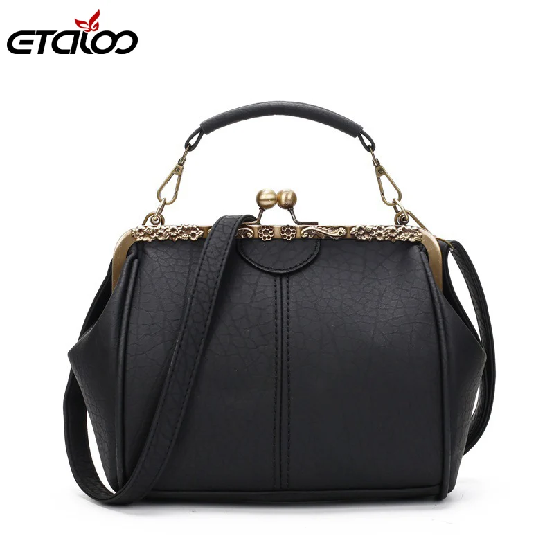 Женская винтажная сумка через плечо 2021 Сумки из искусственной кожи с пряжкой