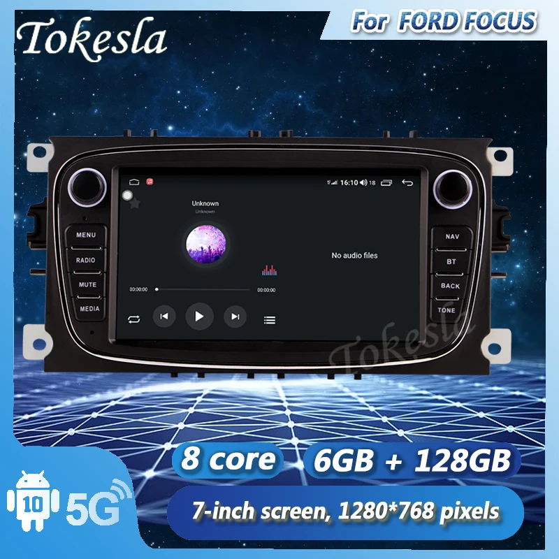 Tokesla Android 11 Car Radio Audio Intelligent Touch Central Multimedia GPS Receiver Screen System player for ford FOCUS MONDEO Tokesla Android 11 Car Radio Audio Intelligent Touch Central Multimedia GPS Receiver Screen System player for ford FOCUS MONDEO