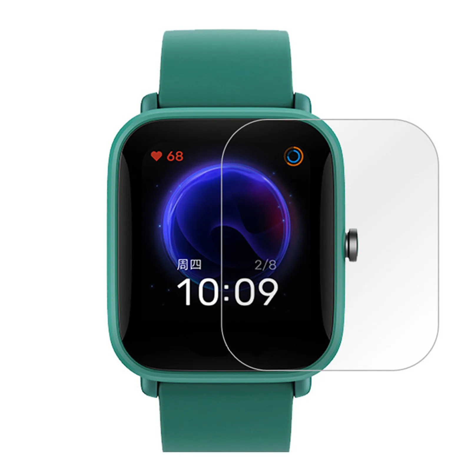 

5pcs Transparent Ultra-thin Tempered Protective Film For Huami Amazfit Colorful High Quality Smartwatch Band Accessories
