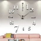 3D настенные часы Зеркальная Наклейка на стену s творческие DIY настенные часы Съемная художественная Наклейка домашний настенный Декор Гостиная кварцевые часы