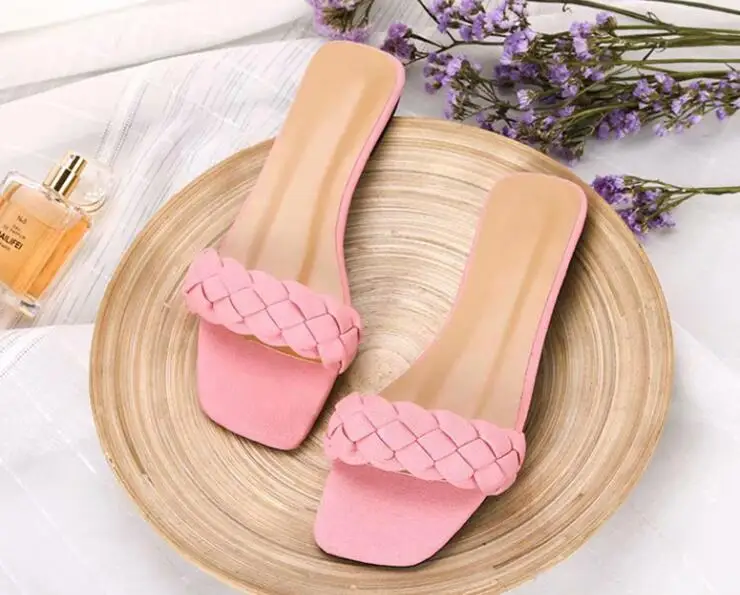 

summer new women flat twist straps ladies casual outdoor wild fashion non-slip beach sandals home durable ms slippers