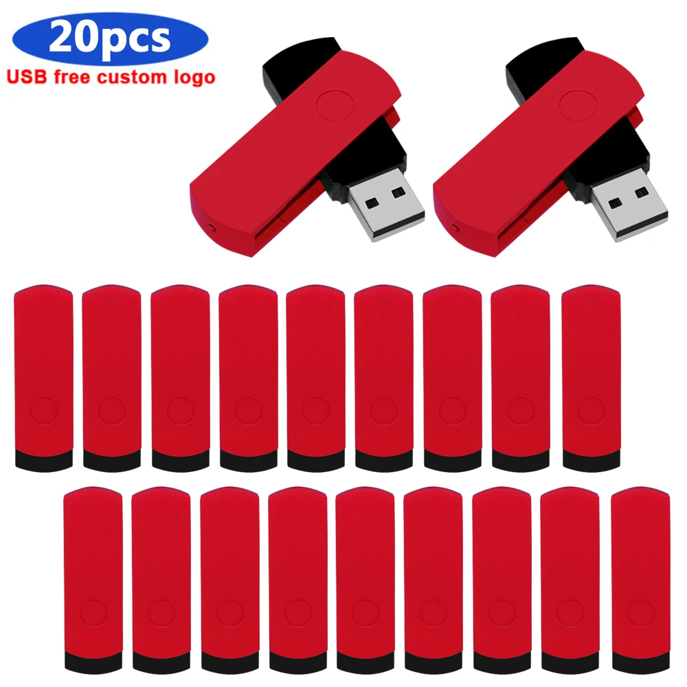 

20pcs/lot USB Flash Drive bulk Pendrive 32GB 64GB usb2.0 Memory Stick 8GB matel 16GB 128gb USB Disk Pen Drive cle custom logo