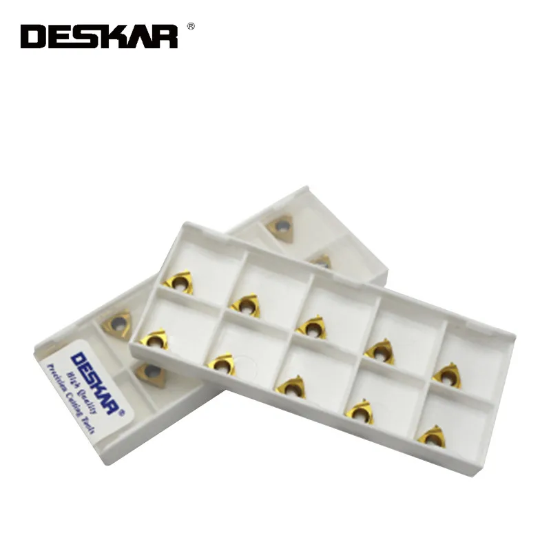 

10Pcs DESKAR 11ER 11IR A55 A60 11W 14W 19W LDC carbide Insert Threading Blade tool CNC lathe cutter For Steel