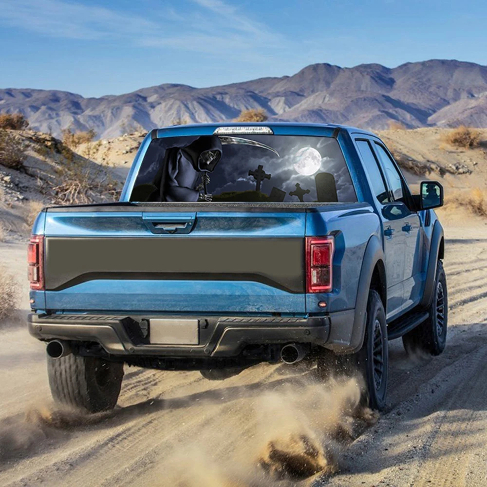 Автомобильные аксессуары наклейка на автомобиль Грим жнец кладбище заднее