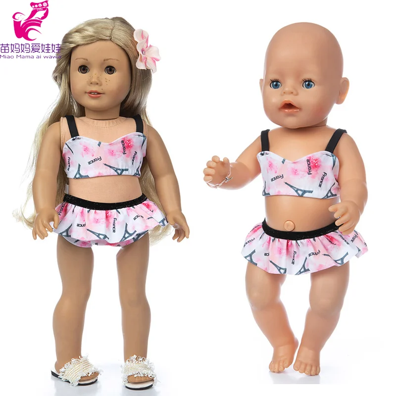 17 дюймовый детский купальник для куклы новорожденных американский узор набор 18
