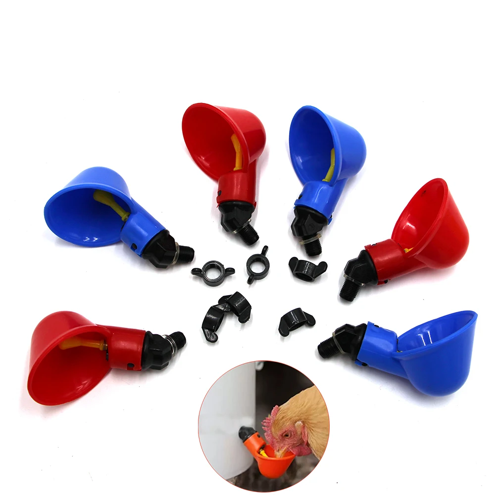 Автоматическая миска для птицы 2 шт. подвесная чаша курицы соска светильник воды