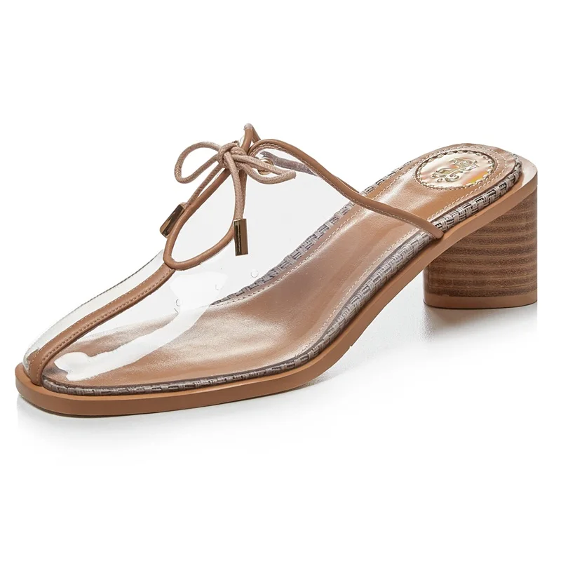 Женская обувь 2020 Лидер продаж прозрачный ПВХ пикантная высокая на каблуке