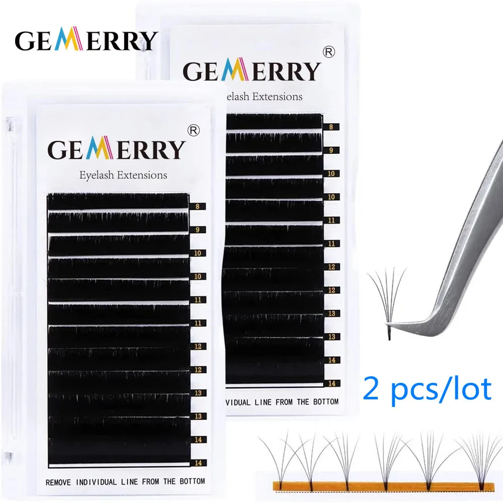 Easy Fan Eyelashes For Extensions Fast Fanning Lashes Auto Flowering Blooming Faux Mink Volume Lash 3D/4D/5D/6D /Multi Soft