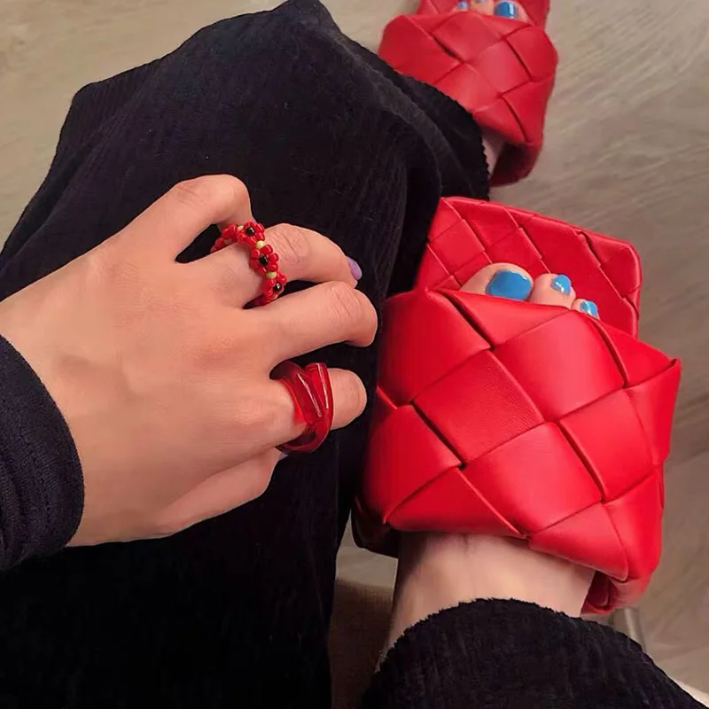 Кольцо AOMU с прозрачными акриловыми цветами женское стильное Ювелирное Украшение