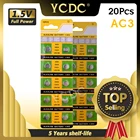 YCDC + Самая низкая цена + + ворс Montre + + + горячая Распродажа + 20 штук AG3 LR41 392 SR41 192 LR736 щелочная батарея для монет 1,55 в 20