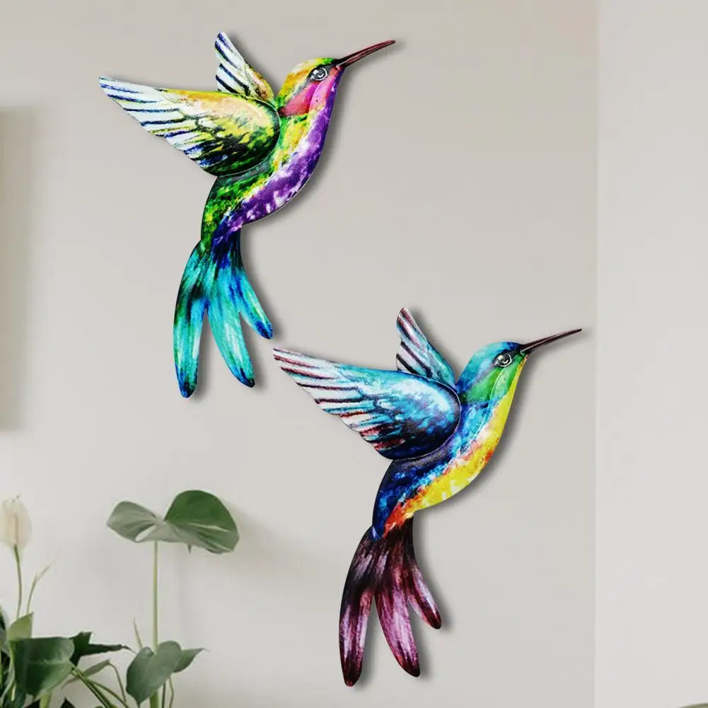 

Decorative indoor sunscreen hummingbird bird wall artwork-odorless iron art artificial craft wall decoration window decoration