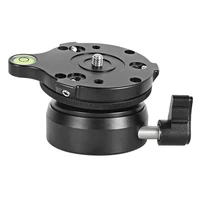 top deals dy 60n tripod head leveling base adjusting plate with bubble level for dslr camera