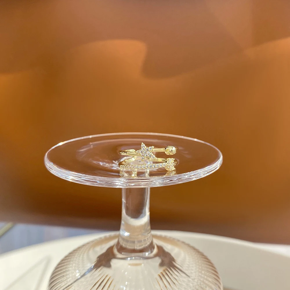 

South Korea New French Retro Pearl Meteor Opening Adjustable Ladies Index Finger Ring Wedding Gift Woman Ring Jewelry 2021