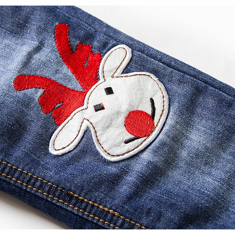 Детские джинсы для маленьких девочек брюки Новинка 2019 г. зимние плотные модные