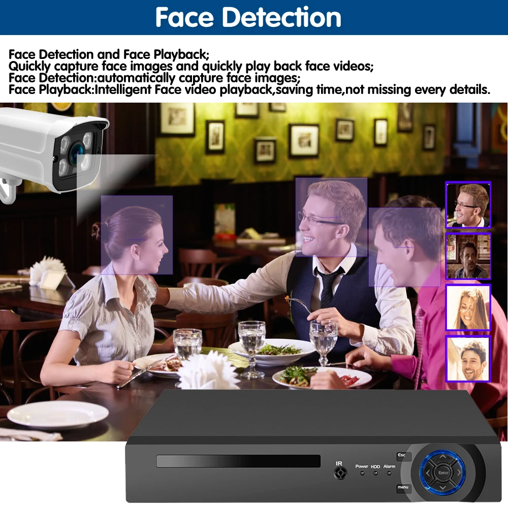 Система видеонаблюдения Сетевая Беспроводная 8 каналов Х5 МП IP66 | Безопасность и