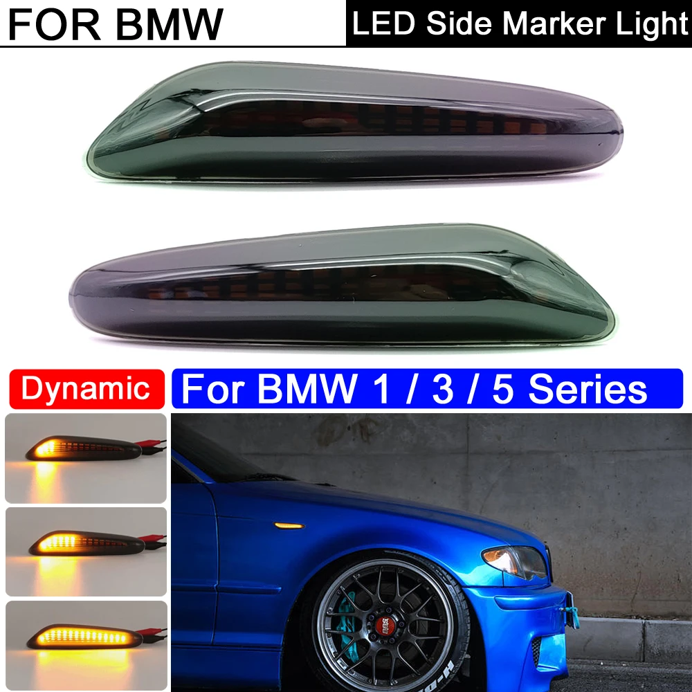 

Динамичессветодиодный СВЕТОДИОДНЫЕ указатели поворота для BMW 1 серии 3 серии 5 серии E36 E46 E60 E61 E90 E93 Coupe X1 E84 X3 E83 X5, 2 шт.