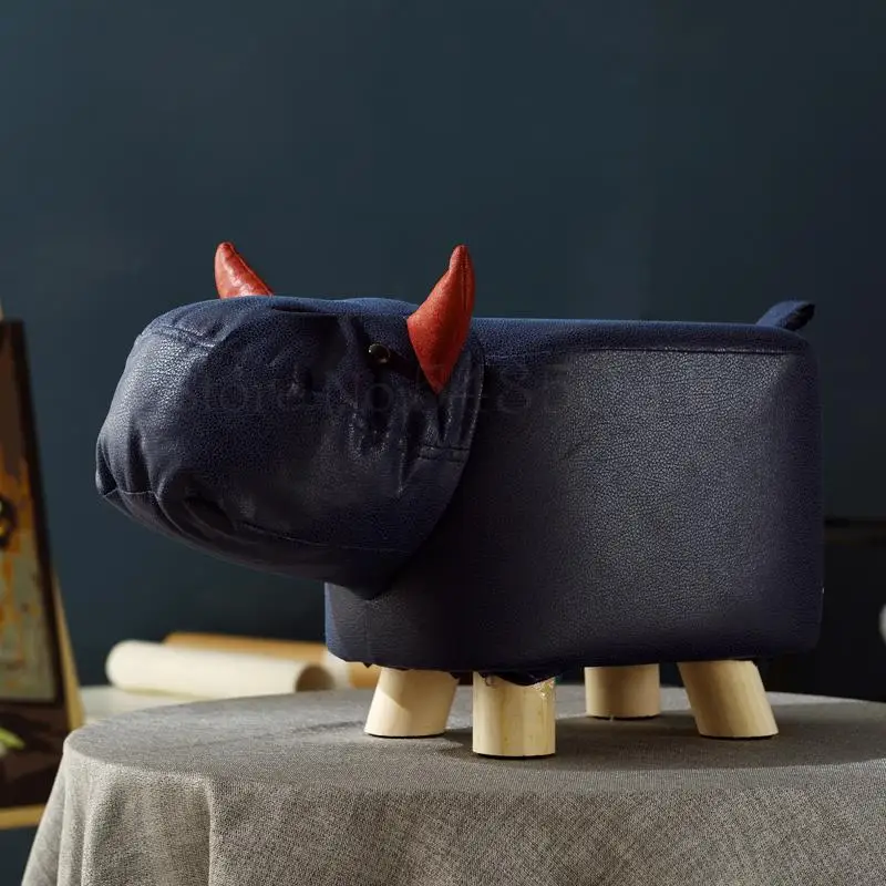Скандинавский детский модный креативный мультяшный стул слон носорог обувь для