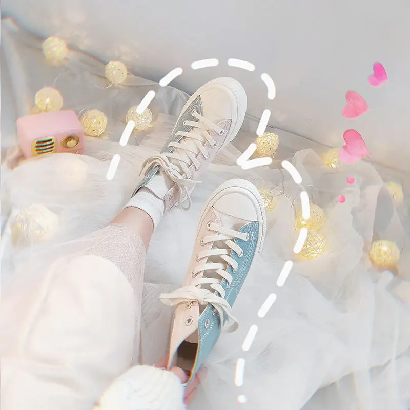 Классические оранжевые женские Сникеры кеды со шнуровкой на плоской подошве