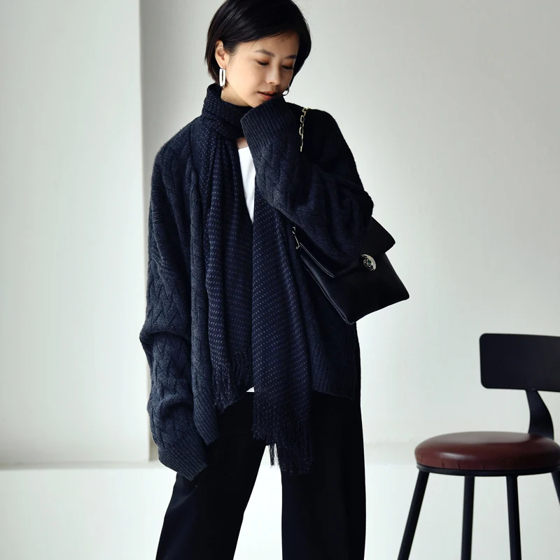 Трикотажный Свитер MICOCO M1510 плотный шерстяной свитер |