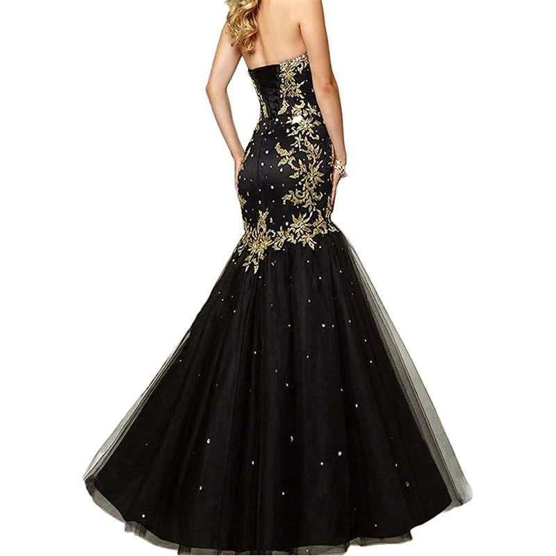 Золотая Аппликация Русалка искусственные бусины милое кружевное вечернее