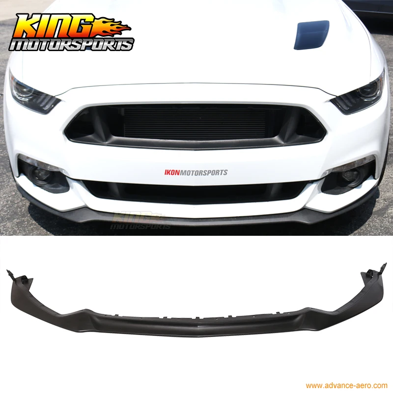 Подходит для 2015 2017 Mustang Performance Style передний подбородок бампер губ Splitter PU|lip splitter|front