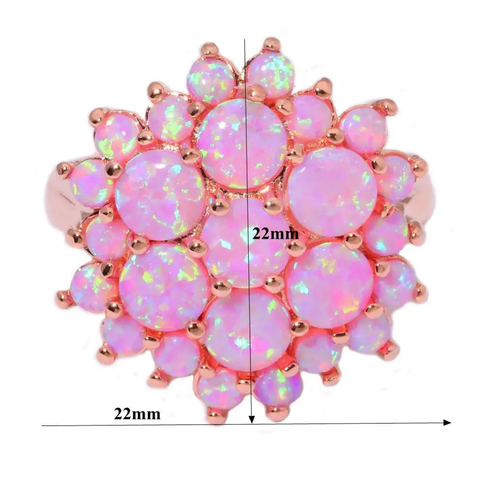 Cinily создан Розовый огненный Опал розовое золото Цвет оптовая продажа Лидер