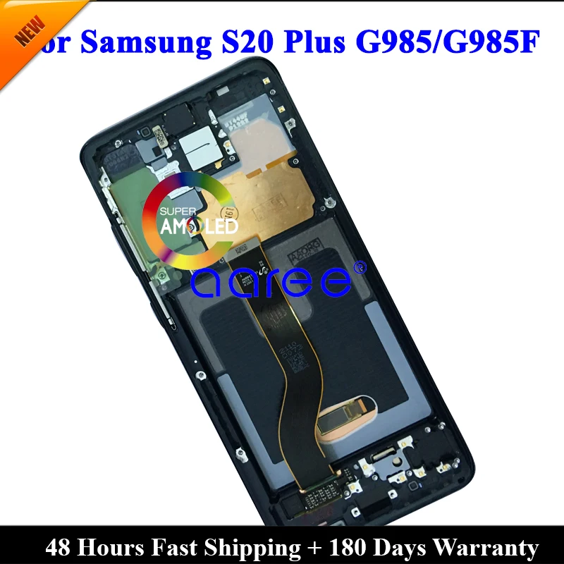 ЖК-экран Super AMOMLED для Samsung S20 Plus ЖК-дисплей G985 с сенсорным дигитайзером в сборе |