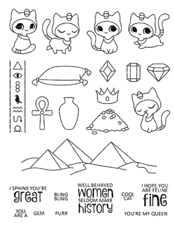 Cat Clear Stamps бумага для скрапбукинга крафт прозрачный штамп Скрапбукинг