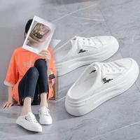half slippers women summer new breathable mesh womens shoes fashion casual style outer wear semi supporting womens shoes 11