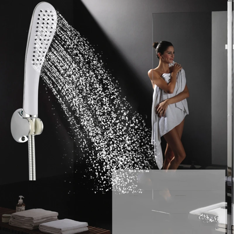 

Curved Design Stylish ABS Shower Nozzle Head Handheld Shower Head Water Saving