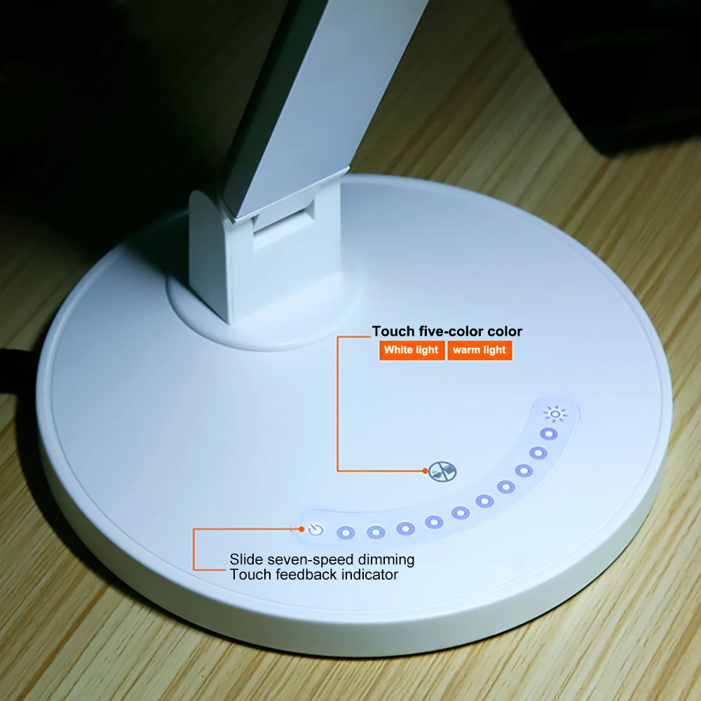 Светодиодная настольная лампа с сенсорным управлением защита глаз светильник